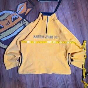 90s Yellow Nautica Jean Co. quarter zip fleece (0136)